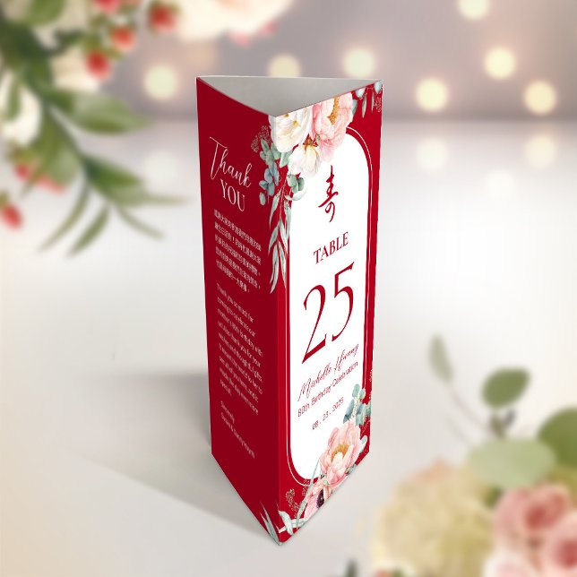 3 in 1 Tischnummer, Menü & Dankeschön Karte (Von Creator hochgeladen)