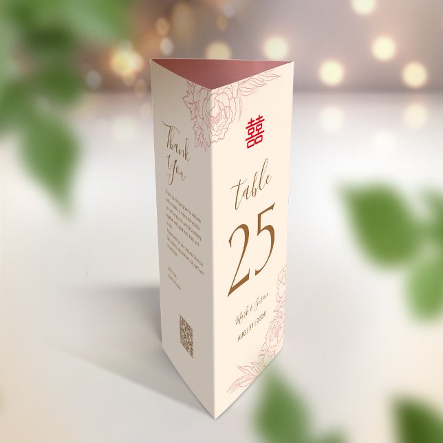 3 in 1 Tischnummer, Menü & Dankeschön Karte (Von Creator hochgeladen)