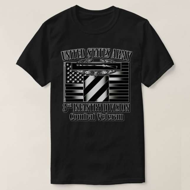 3. Infanterie-Division Combat Veteran T-Shirt (Design vorne)