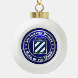 3. Infanterieabteilung Keramik Kugel-Ornament
