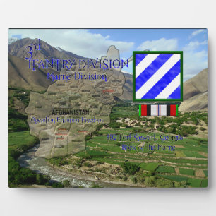 3. Infanterieabteilung OEF Veteran Plaque Fotoplatte