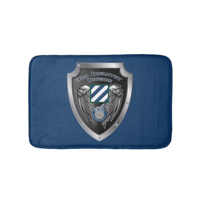 3. Infanterieabteilung "Rock of the Marne" Tierarz Badematte (Vorderseite)