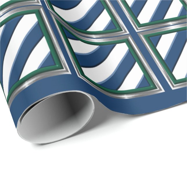 3. Infanterieabteilung - Silver Gerahmt Patch Wrap Geschenkpapier (Rolleneckpunkt)