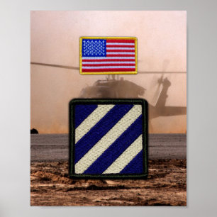 3. Infanterieabteilung Veterans Vets Patch Print Poster