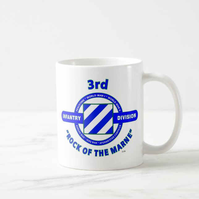 3. INFANTERIEDIVISION " FELSEN Des MARNES " Kaffeetasse (Rechts)