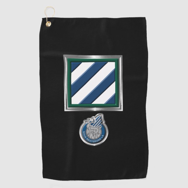 3. Infanteriedivision "Rock of the Marne" Patch Golfhandtuch (Vorderseite)