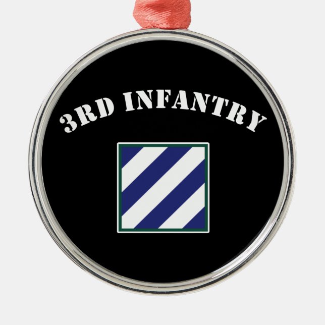 3. Infanteriedivision Silbernes Ornament (Vorne)