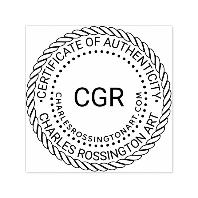 3 Init "Certificate of Authenticity" #5 Name URL Permastempel (Design)