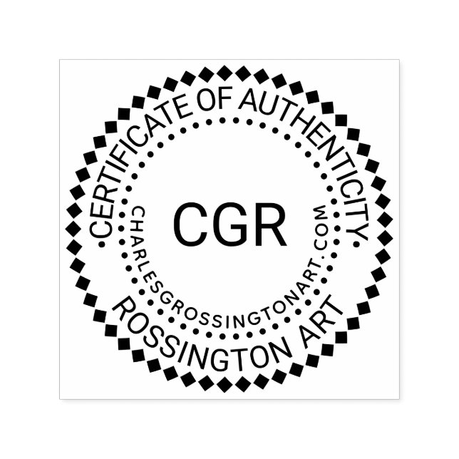 3 Initial Certificate of Authenticity Name URL #6 Permastempel (Design)