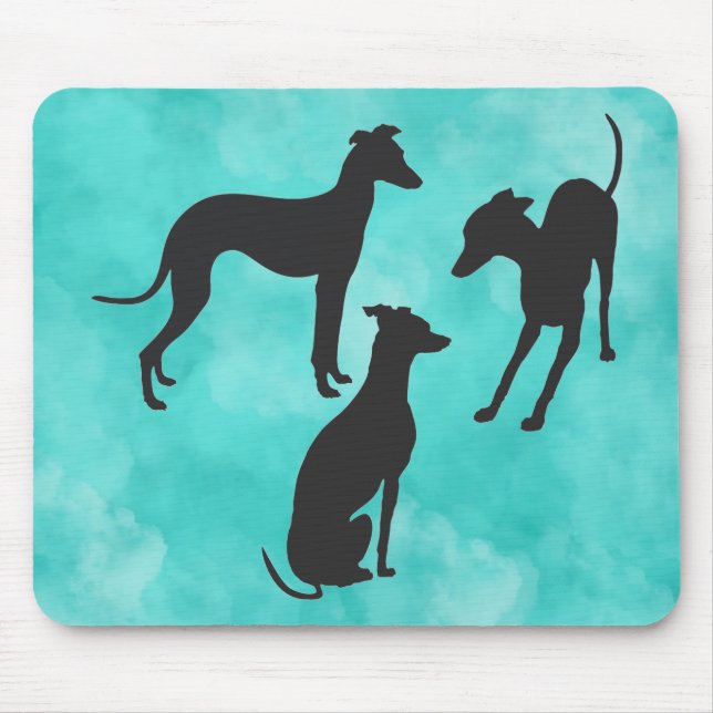 3 Italienische Windhunde Mousepad (Vorne)