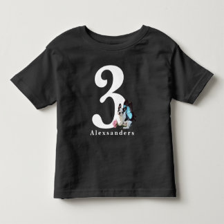 3 Jahre alt, 3. Geburtstag Niedlicher Hundeschmett Kleinkind T-shirt