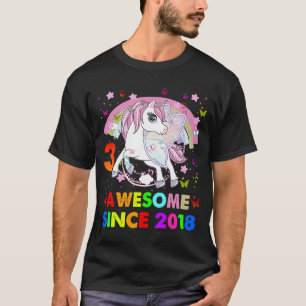 3 Jahre alt Einhorn Süsse 3. Geburtstag Einhorn Pa T-Shirt