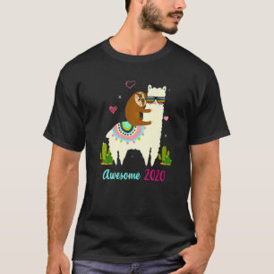 3 Jahre alt Geschenke 3. Geburtstag Sloth Riding L T-Shirt