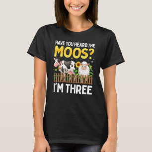 3 Jahre alte Kuh Geburtstagsschaf 3. T-Shirt