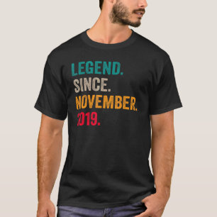 3 Jahre alte Legende seit 3. November 2019 T-Shirt