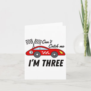 3 Jahre alter Rennwagen Exotic Car Geburtstag Amei Karte