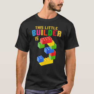 3 Jahre altes Gebäude Boys 3. Geburtstag Maste T-Shirt