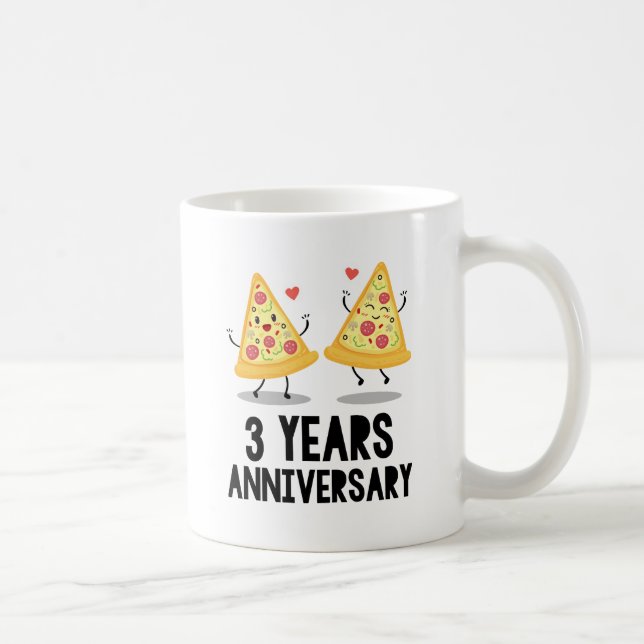 3. Jahrestag 3 Jahre Kaffeetasse (Rechts)