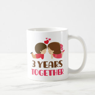3. Jahrestags-Geschenk für sie Tasse