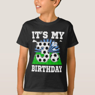 3-jähriger Junge Es ist mein 3. Geburtstag Fußball T-Shirt