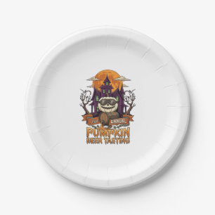 3. jährliche Kürbisbier-Verkostung Halloween Spuk Pappteller