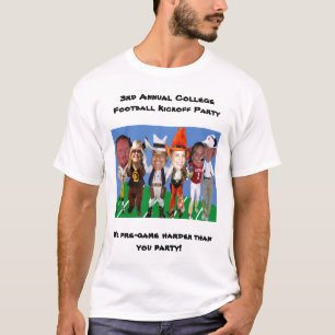 3. Jährliches Uni-Fußball-Start-Party T-Shirt