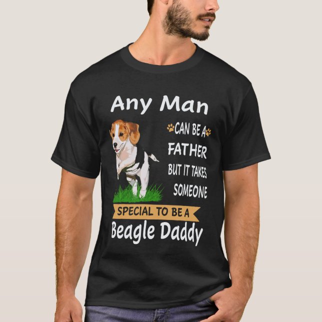 3 Jeder Mann - Beagle Daddy Beagle T-Shirt (Vorderseite)