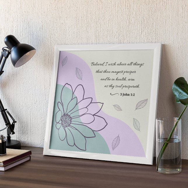 3 John 1:2 KJV Prosperity Poster (Von Creator hochgeladen)