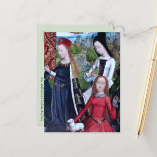 3 Jungfrauenmärtyrer in einem Garten (Detail; M 07 Postkarte