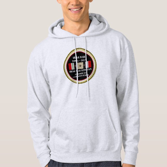 3 KAMPAGNE STARTEN IRAK KRIEG VETERAN HOODIE (Vorderseite)