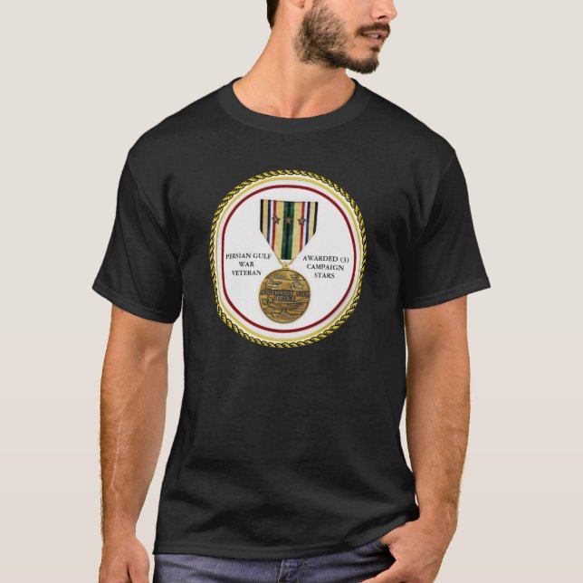3 KAMPAGNE STARTEN PERSISCHER GULFKRIEG VETERAN T-Shirt (Vorderseite)