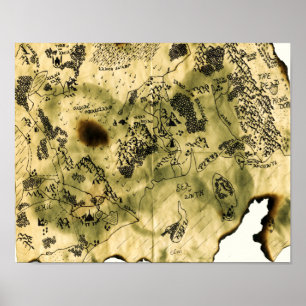 3. Karte des Vergessenen Reiches Poster