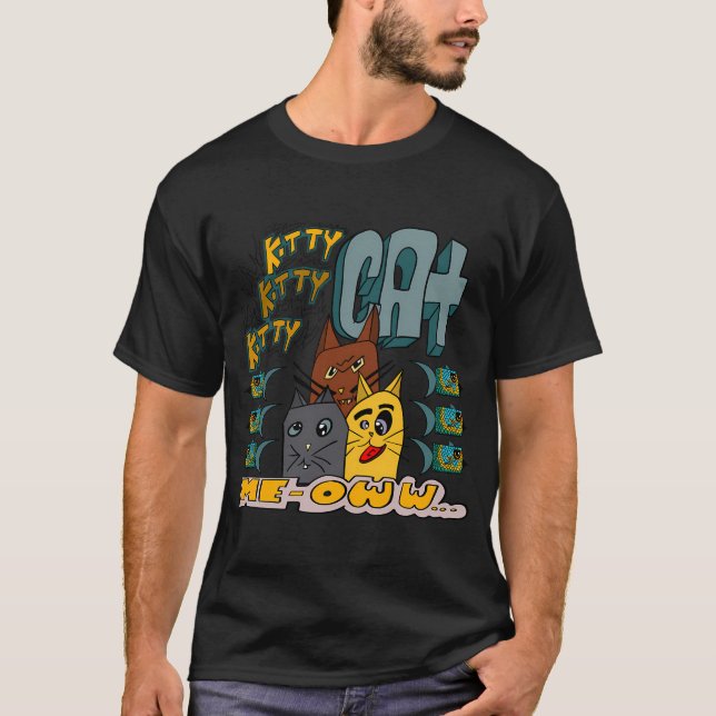 3 Katzen - Kätzchen Miauww T-Shirt (Vorderseite)