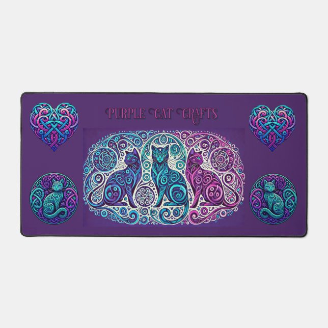 3 Katzen Schreibtischunterlage (Vorderseite)