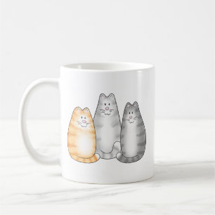3 Katzen-Tasse Kaffeetasse