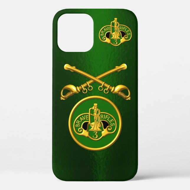 3. Kavallerie Regiment "Crossed Sabers" Individual Case-Mate iPhone Hülle (Rückseite)