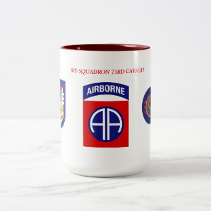 3. KAVALLERIE-TASSE DES GESCHWADER-73. ZWEIFARBIGE TASSE