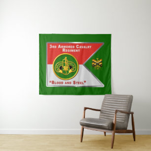 3. Kavallerieregiment “Brave Rifles” Wandteppich