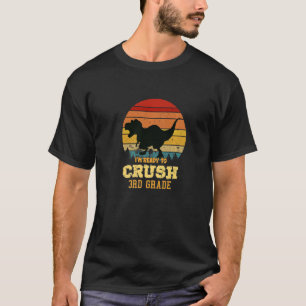 3. Klasse 3 Zurück zur Schule Dinosaur Ret. T-Shirt