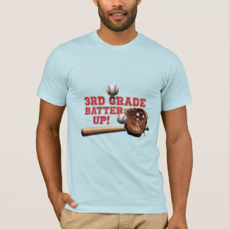 3. Klasse Batter Up Baseball Zurück zur Schule T-Shirt