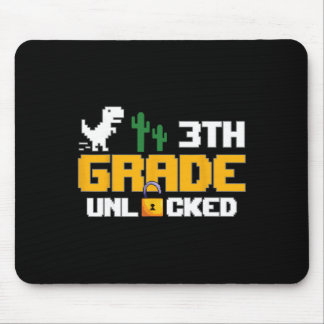 3. Klasse freigeschaltetes lustiges Dinosaurier-Vi Mousepad