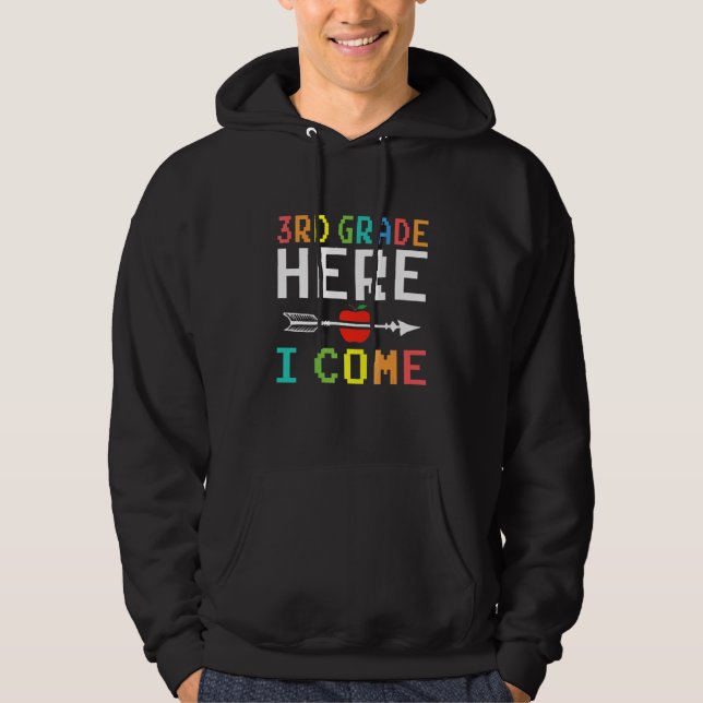 3. Klasse hier komme ich Lehrer-Videospiel Hoodie (Vorderseite)