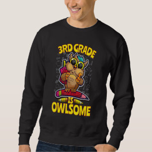 3. Klasse ist großartig Zurück zur Schule Eule Leh Sweatshirt