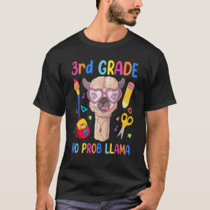 3. Klasse Lama Kein Problem Kind Erster Schultag T-Shirt