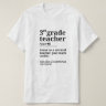 3. Klasse Lehrer Shirts Funny Third Grade Teacher