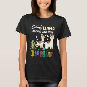 3. Klasse Llama Kaktus Schüler Zurück zur Schule G T-Shirt