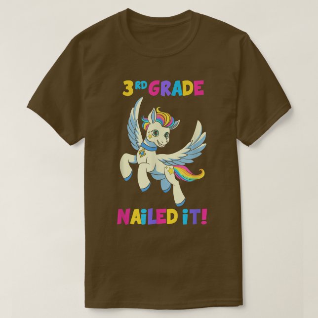 3. Klasse nagelte es ein Einhorn Kinder zurück zur T-Shirt (Design vorne)