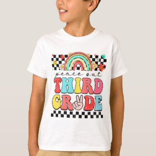 3. Klasse Retro Groovy Happy letzten Tag von Schoo T-Shirt