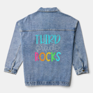 3. Klasse Rocks Rocking 3. Klasse Lehrer Jeansjacke