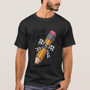 3. Klasse Squad Lustiger Bleistift Bogen Erster Sc T-Shirt